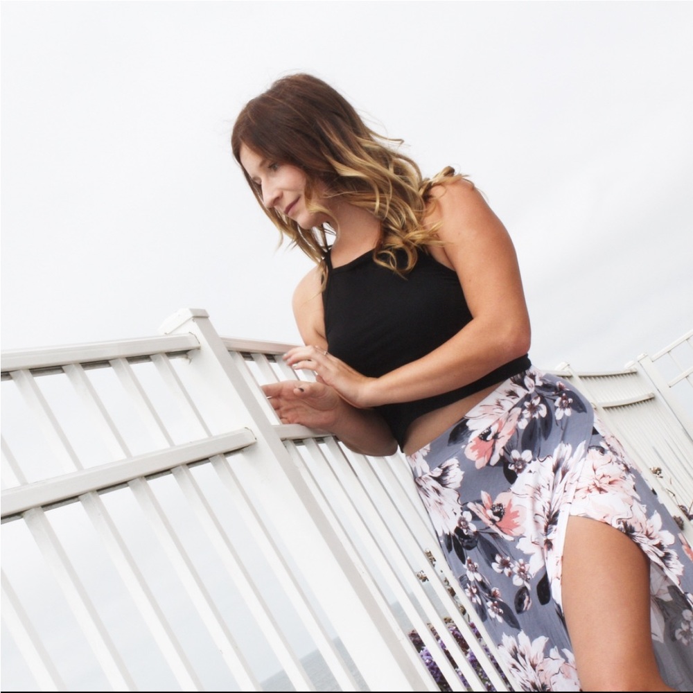 Floral maxi skirt